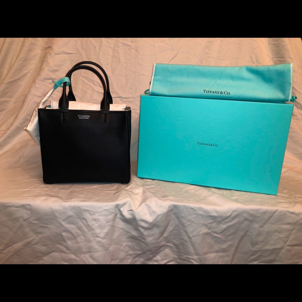 Black Leather Tiffany’s Women’s Micro Tote